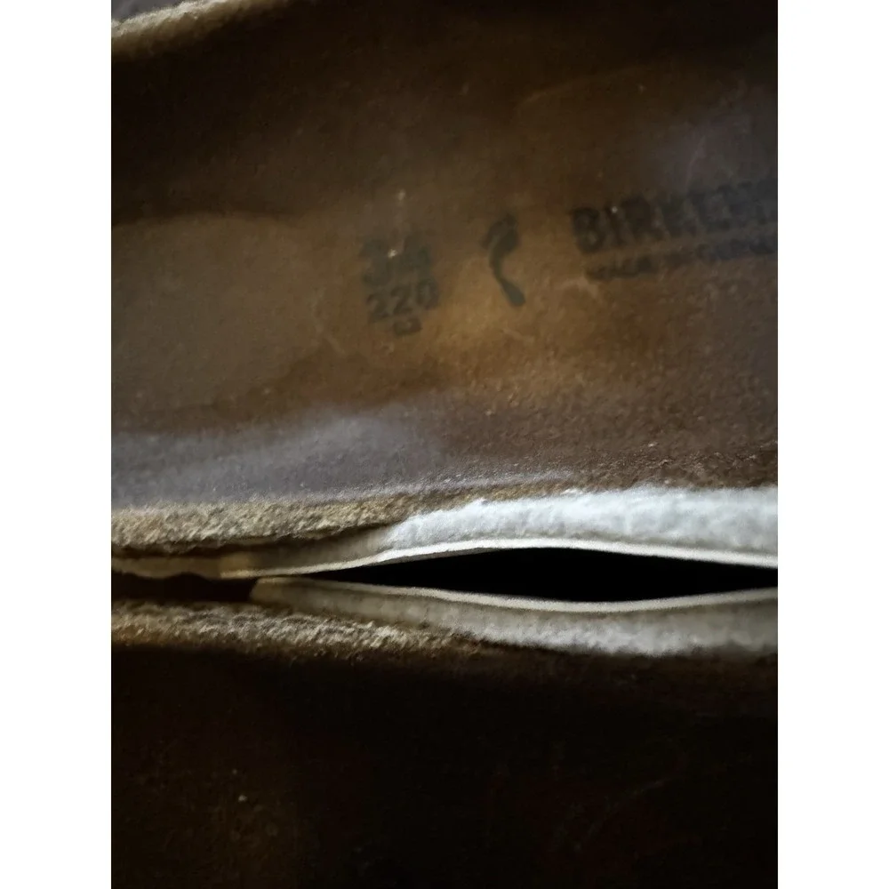 Girl's Birkenstock leather white 2 strap size 34 Good Condition SB20